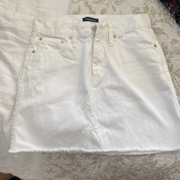Jcrew white denim skirt - Picture 2 of 4